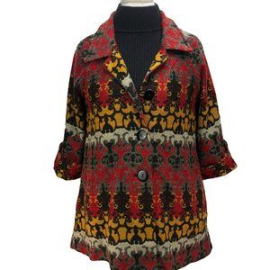 LUII luxury swing style coat  jacket - EUC